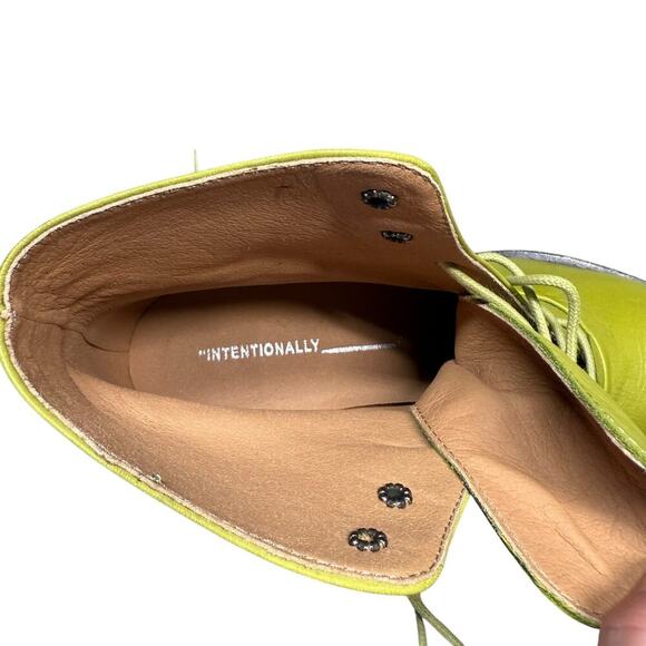 Intentionally Blank West Lace Up Ankle Boot Green EU 37 - Picture 13 of 13